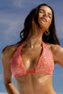 Luli Fama Chasing Stars Sequins Triangle Halter Top
